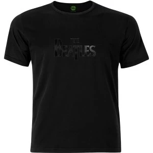 Image of The Beatles - Drop T Logo Unisex Small T-Shirt - Black