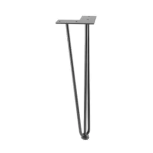 Image of GTV Harpin Metal Industrial Coffee Furniture Table Leg - Size 406mm, Pack of 1