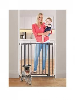 image of Dreambaby Ava Metal Safety Gate (75-81cm) - Charcoal, One Colour