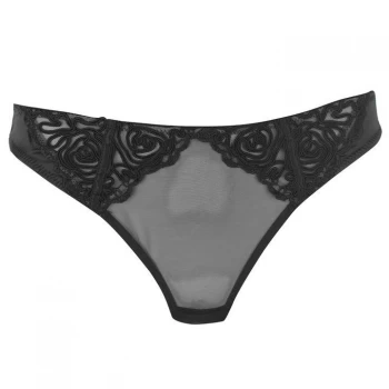 image of Ann Summers Ann Cornelli Thong - Black Nude