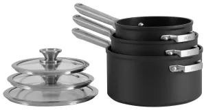 Image of Ninja Foodi Zerostick Stackable 16/18/20cm Sauce Pans C53000UK