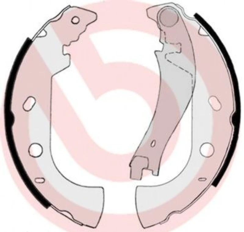 Image of BREMBO Brake Shoe Set BREMBO S 23 514
