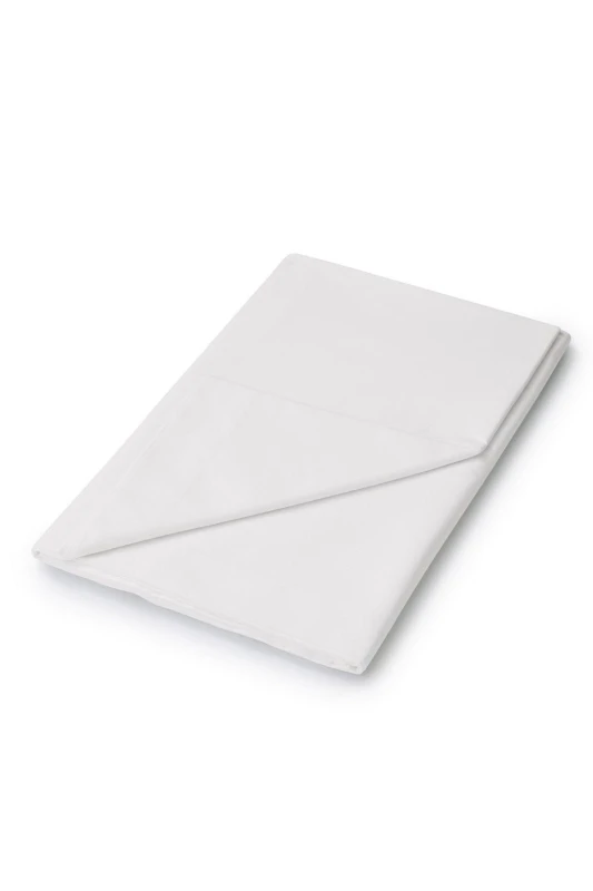Image of Helena Springfield Helena Springfield 'Plain Dye' Polycotton Flat Sheet in Silver Size: Double Flat Silver Double Flat Unisex 5016709483049