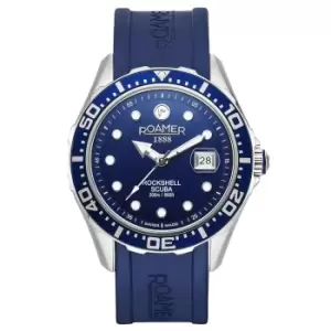 Image of Roamer 867833 41 45 02 Mens Rockshell Mark III Scuba Silicone Wristwatch