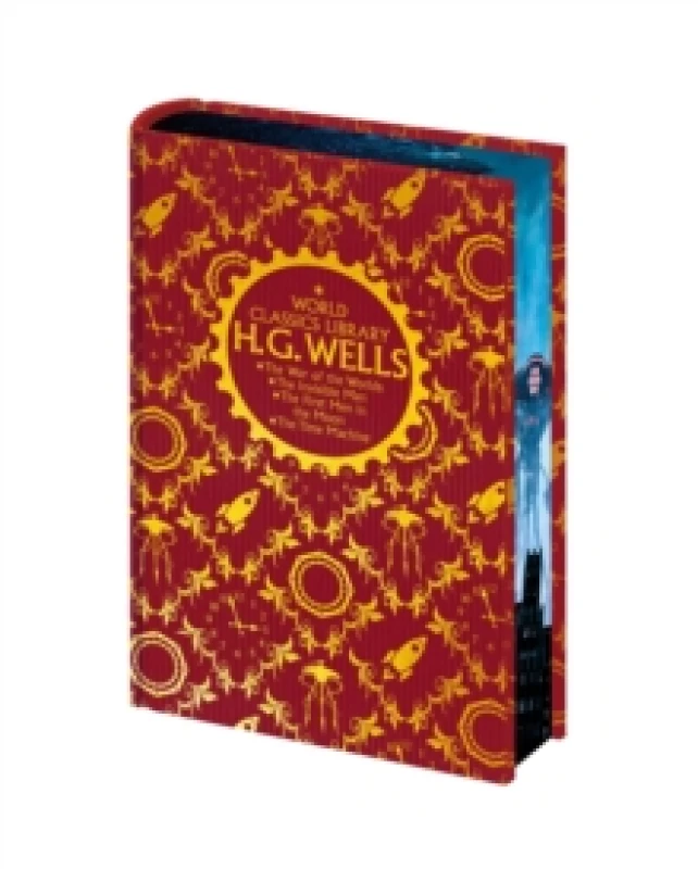 Image of World Classics Library: H. G. Wells : The War of the Worlds, The Invisible Man, The First Men in the Moon, The Time Machine Hardback