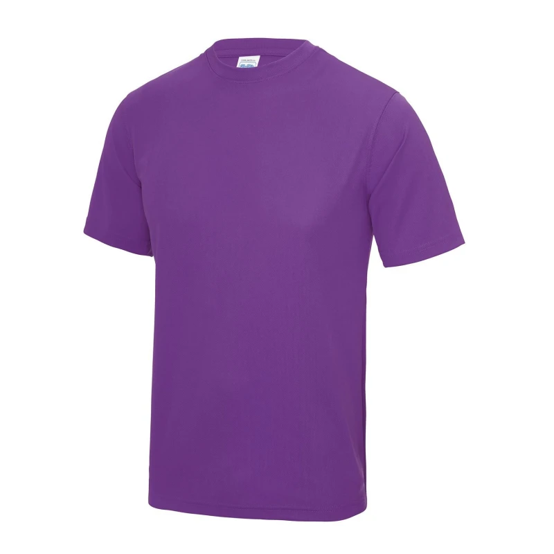 Image of AWDis AWDis Men Just Cool Performance Plain T-Shirt in Purple Size: X-Small Purple XS Male 5055747892178