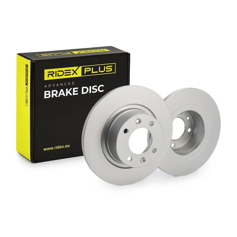 Image of RIDEX PLUS 82B0099P Brake disc solid, High-carbon, without wheel studs Brake Disc (82)