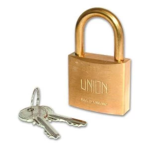 image of Union 3102 Brass Body Keyed Alike Padlock