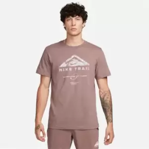 Image of Nike Dri-FIT Mens Trail Running T- Shirt - Purple
