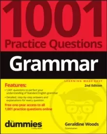 Image of Grammar: 1001 Practice Questions For Dummies (+ Free Online Practice)