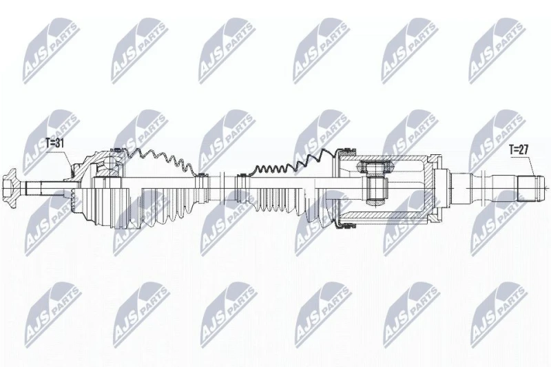 Image of NTY Drive shaft NTY NPW-BM-027