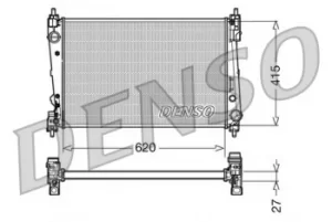 Image of Denso Radiator DRM09111