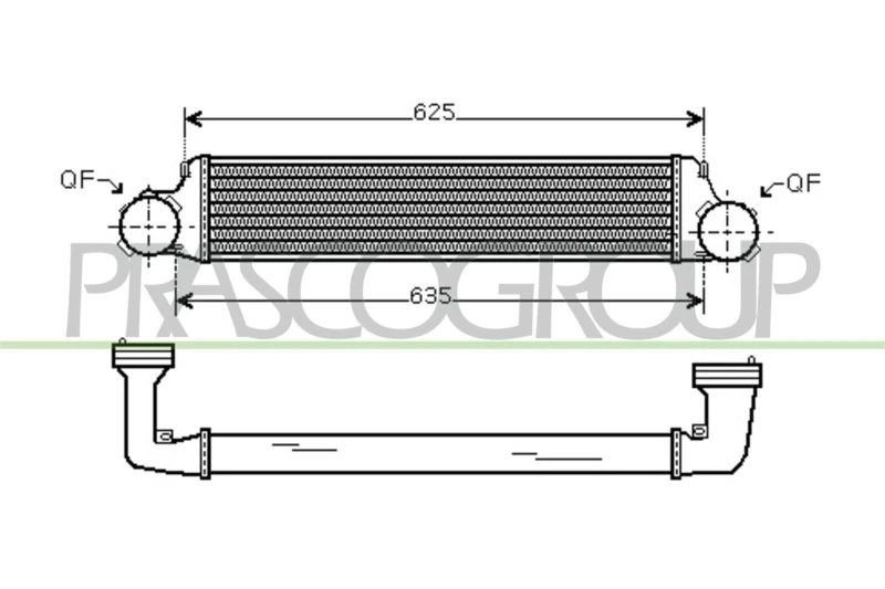 Image of PRASCO Intercooler PRASCO BM020N001