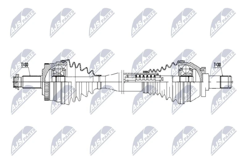 Image of NTY Drive shaft NTY NPW-LR-047