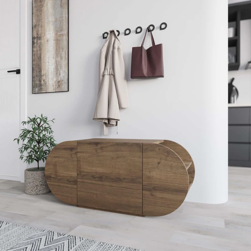 Image of Decortie Pozy Shoe Storage Bench Oak WFZ14 Unisex