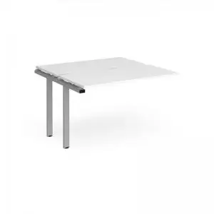 Image of Adapt add on units back to back 1200mm x 1200mm - silver frame, white