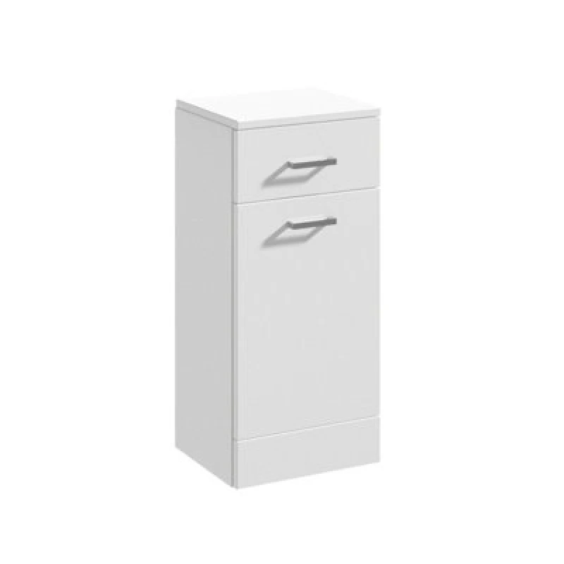 Image of Balterley Slimline Floor Standing Laundry Basket Gloss White 350mm White