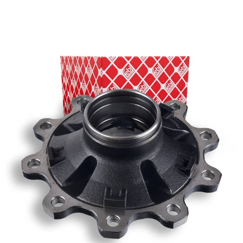 Image of FEBI BILSTEIN 174748 Wheel Hub Rear Axle, without wheel bearing Wheel Hub (653)