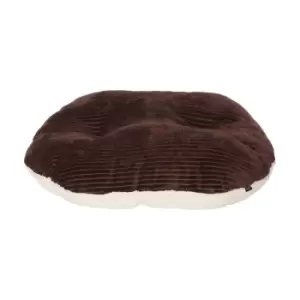 Image of Bunty Chester Small Oval Fleece Dog Bed - Brown
