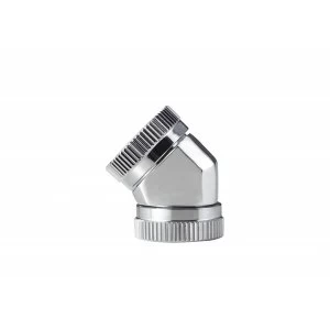 image of Phanteks 12mm Hard Tube Adapter 45 Mirror Chrome