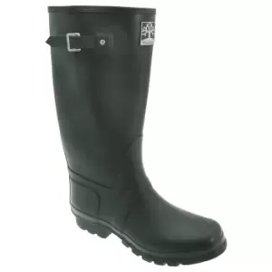 Image of Woodland Unisex Quality Strap Wide Fit Wellington Boots (9 UK) (Green)