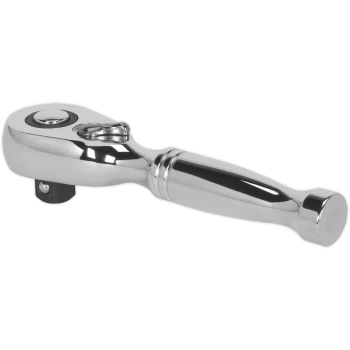 image of Sealey 3/8" Drive Pear Head Stubby Ratchet 3/8"