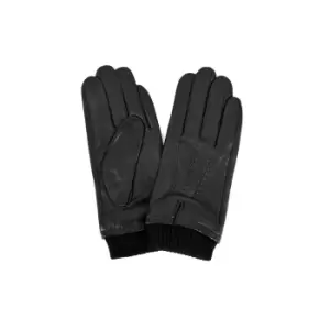 image of Eastern Counties Leather Mens Rib Cuff Gloves (S) (Black)