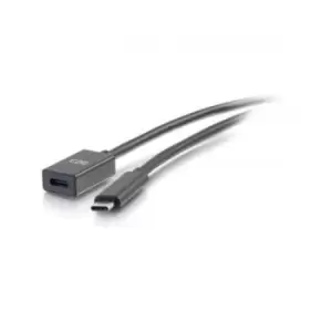 Image of C2G 3ft USB-C to C 3.1 (Gen 1) Male to Female Extension Cable (5Gbps)