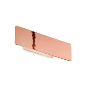 Image of Ideal Lux zig zag 29cm Integrated LED Wall Lamp Copper, 3000K