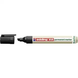 Image of Edding edding 22 permanent marker EcoLine 4-22001 Permanent marker Black waterproof: Yes