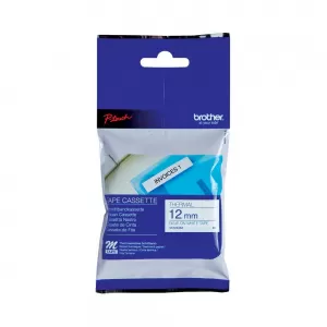 Image of Brother MK233BZ Original P-touch Blue on White Tape 12mm x 8m
