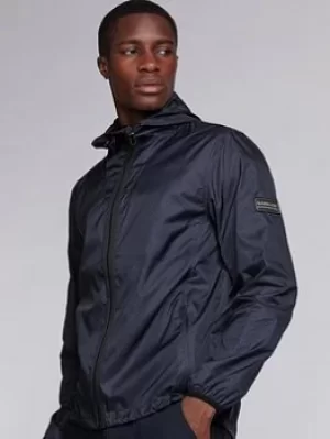 Image of Barbour International Accelerator Zip Through Overshirt, Black Size M Men