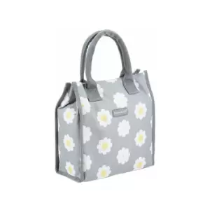 image of 4 Litre Retro Flower Dot Lunch And Snack Cool Bag - Kitchencraft