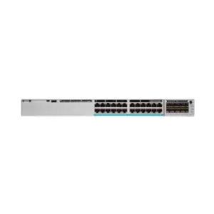 image of Cisco Catalyst C9300-24T-A network switch Managed L2/L3 Gigabit Ethernet (10/100/1000) Grey 1U Power over Ethernet (PoE)