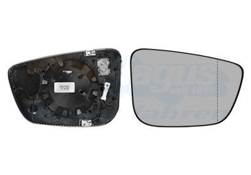 Image of VAN WEZEL Wing mirror glass VAN WEZEL 0550866U