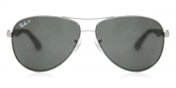 Ray-Ban Carbon Fibre Sunglasses Gunmetal 004/N5 Polariserade 58mm