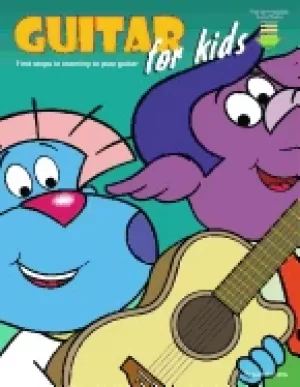 Image of guitar for kids first steps in learning to play guitar with audio and video