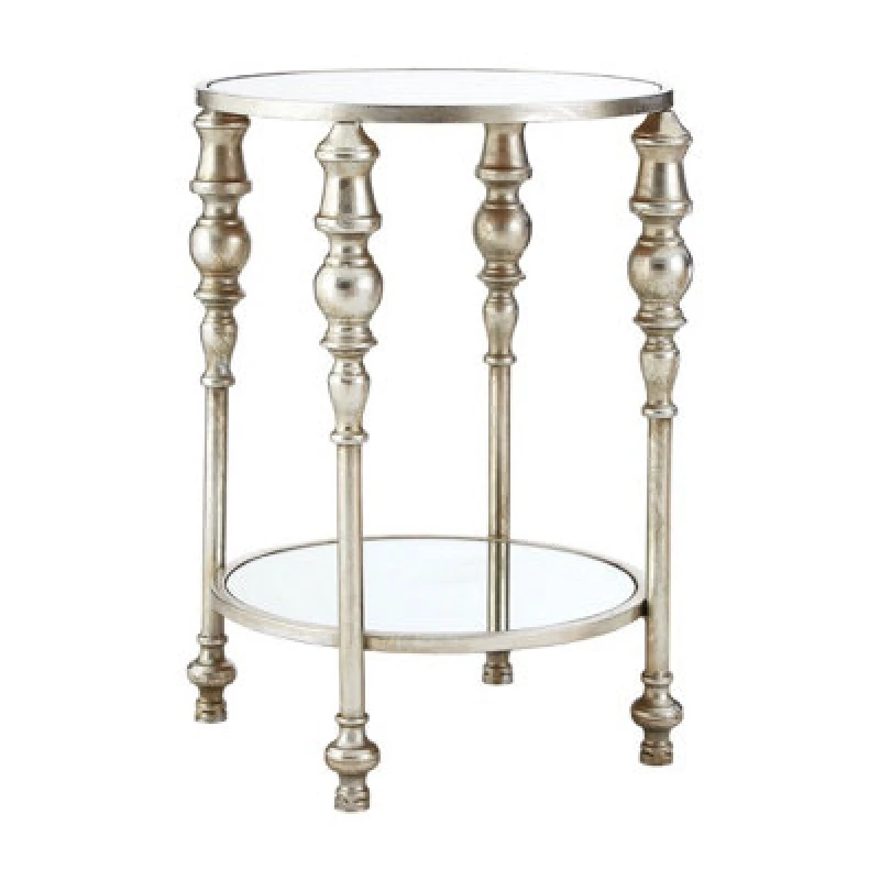 Image of Premier Housewares Marcia Two Tier Side Table Silver