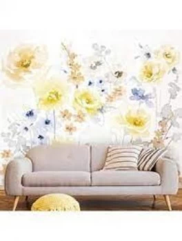 image of Art For The Home Fleur Summer Mural Wallpaper Paper