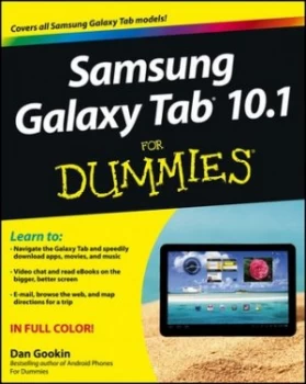Image of Samsung Galaxy Tab 10.1 for Dummies by Dan Gookin Paperback