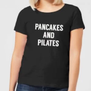 Image of Pancakes and Pilates Womens T-Shirt - Black - 5XL