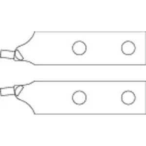 image of Gedore Pair of spare tips straight d 3.2 mm