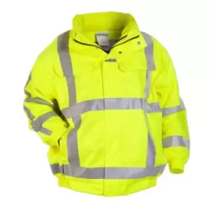 Moers Multi SNS Flame Retardant Anti-static High Visibility Waterproof Pilot Jacket Saturn Yellow - Size 2XL