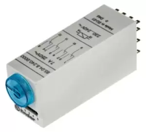 Image of Finder 4PDT Multi Function Timer Relay, 230V ac 0.05 100 s, 3 100min, Plug In Mount