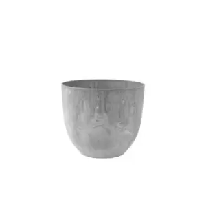 Ivyline Stone Bola Pot 24cm - Grey