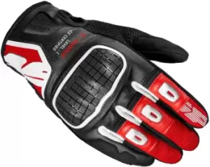 image of Spidi G-Warrior Motorcycle Gloves, black-red, Size L, black-red, Size L