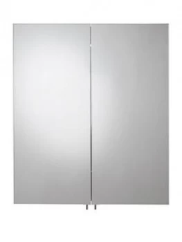 Image of Croydex Warwick Illuminated Mirrored Bathroom Wall Cabinet