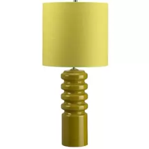 image of Elstead Contour - 1 Light Table Lamp Lime, E27