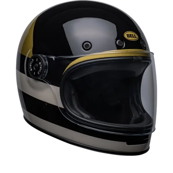 Image of Bell Bullitt Atwyld Replica Gloss Black Gold Full Face Helmet M