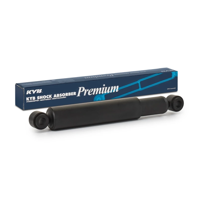 Image of KYB 443258 Shock absorber Rear Axle, Oil Pressure, Telescopic Shock Absorber, Bottom eye Shock Absorber (854)